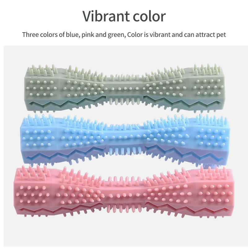 Juguetes para masticar duraderos para perros y cachorros, herramienta de limpieza de dientes molares para mascotas, cepillo de dientes interactivo para perros pequeños, juguete Dental
