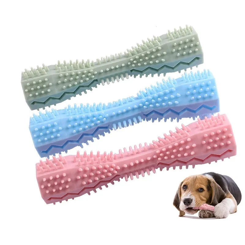 Juguetes para masticar duraderos para perros y cachorros, herramienta de limpieza de dientes molares para mascotas, cepillo de dientes interactivo para perros pequeños, juguete Dental